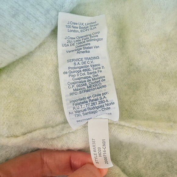 J.Crew Colorblock Crewneck Soft Yarn Sweater Size S - Picture 6 of 9